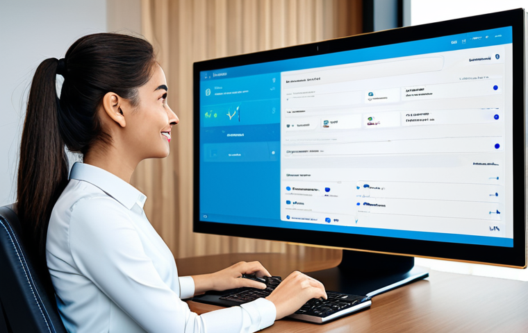 대화형 AI 프로젝트 성공 사례 분석 - AI Chatbot in Banking**

"A professional AI chatbot interface displayed on a computer screen in a mo...