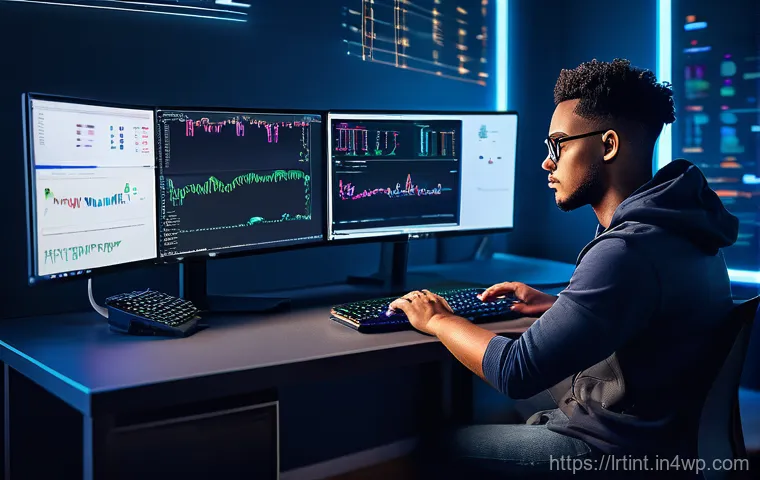 대화형 AI 프레임워크 라이브러리 총정리 - **Image Prompt:** A modern, sleek workspace bathed in soft, futuristic light. A young professional, ...